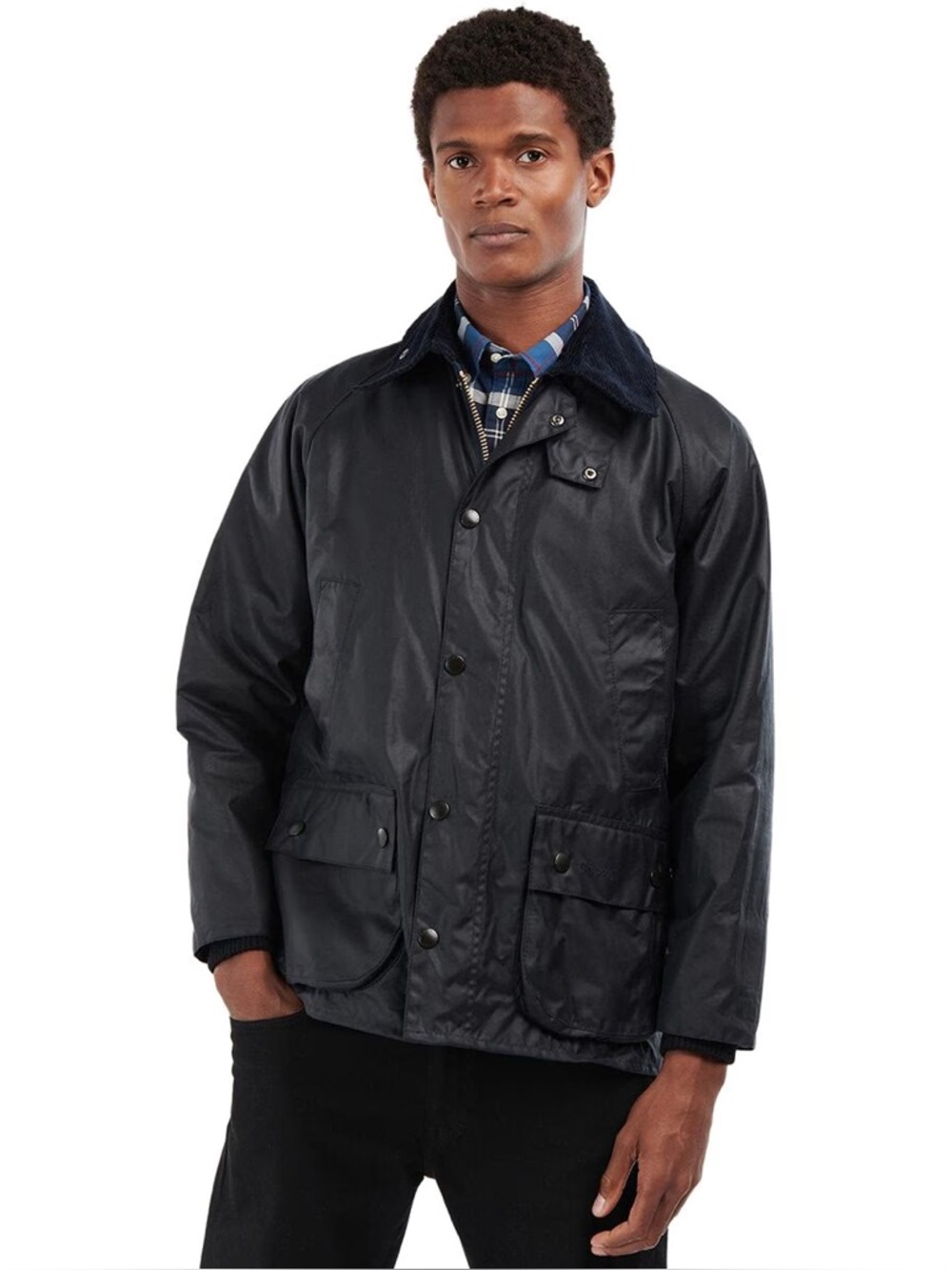 NWT Barbour Bedale Navy Blue Wax Jacket Men’s 36